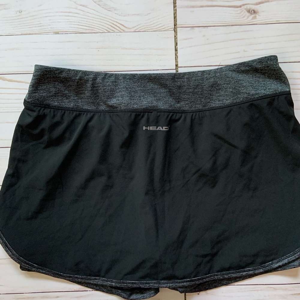 Golf or tennis Gray and black skort